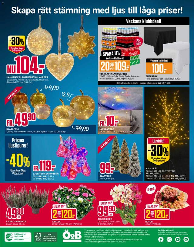 Nytt ÖoB reklamblad från 12/10