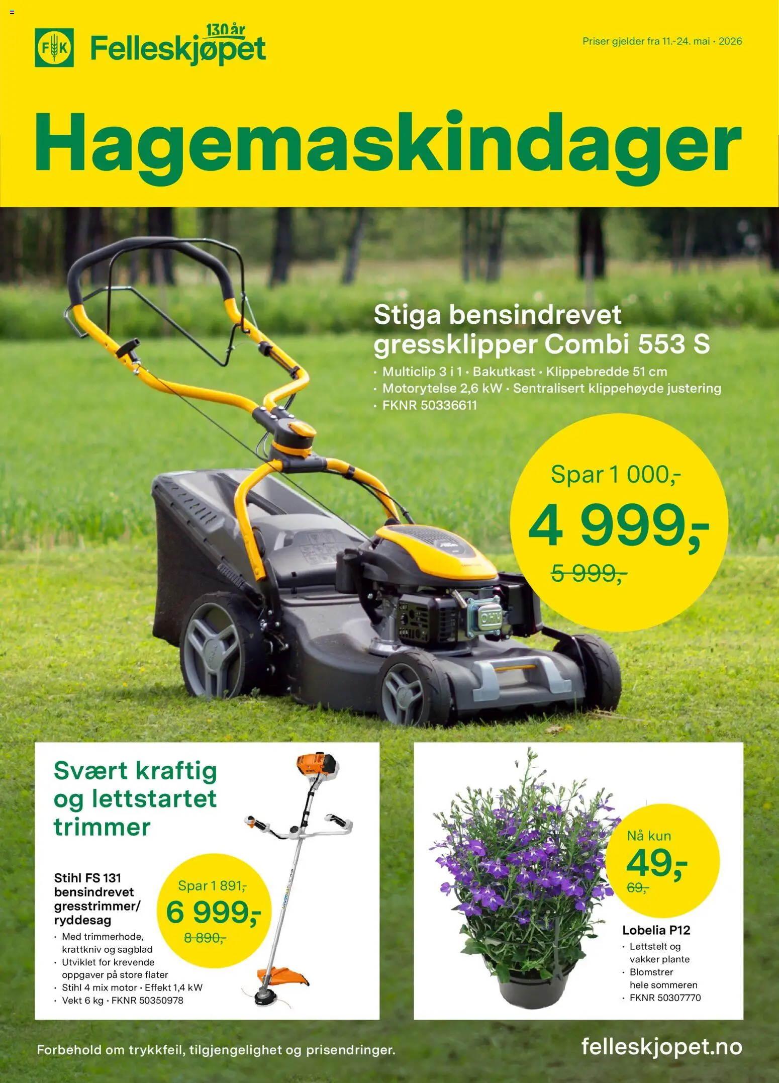 Forhåndsvis Felleskjøpet kundeavis fra butikk Felleskjøpet gyldig fra 11/05/2026