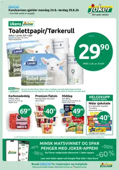 Forhåndsvis Joker kundeavis fra butikk Joker gyldig fra 24/08/2026