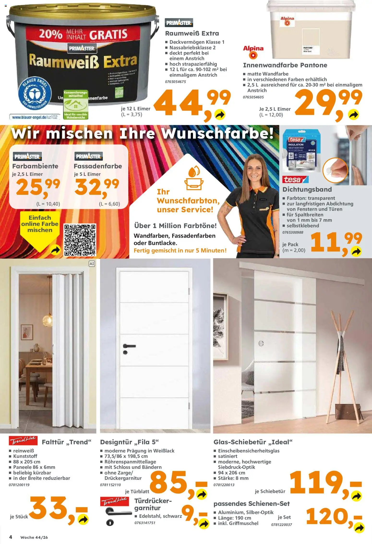 Vorschau von dem Prospekt des Geschäftes Globus Baumarkt, gültig ab dem 25.10.2026 - Wandfarbe
