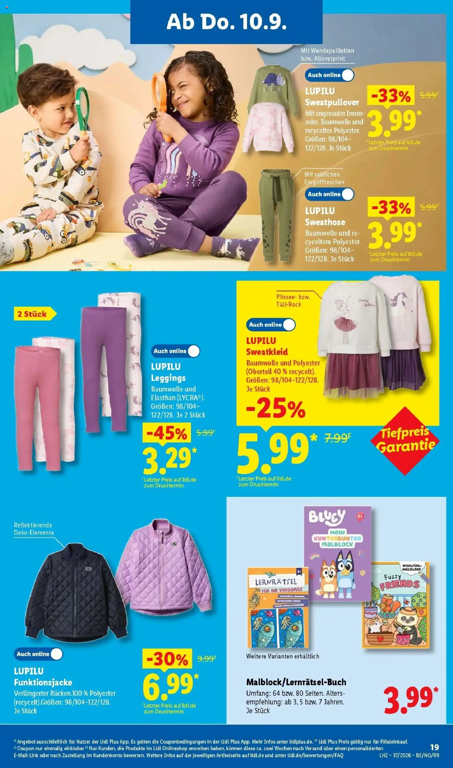 Vorschau von dem Prospekt des Geschäftes Lidl, gültig ab dem 07.09.2026 - Sweatshirt, Leggings, Sweathose