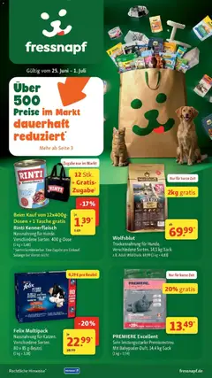 Vorschau von dem Prospekt des Geschäftes Fressnapf, gültig ab dem 24.06.2026