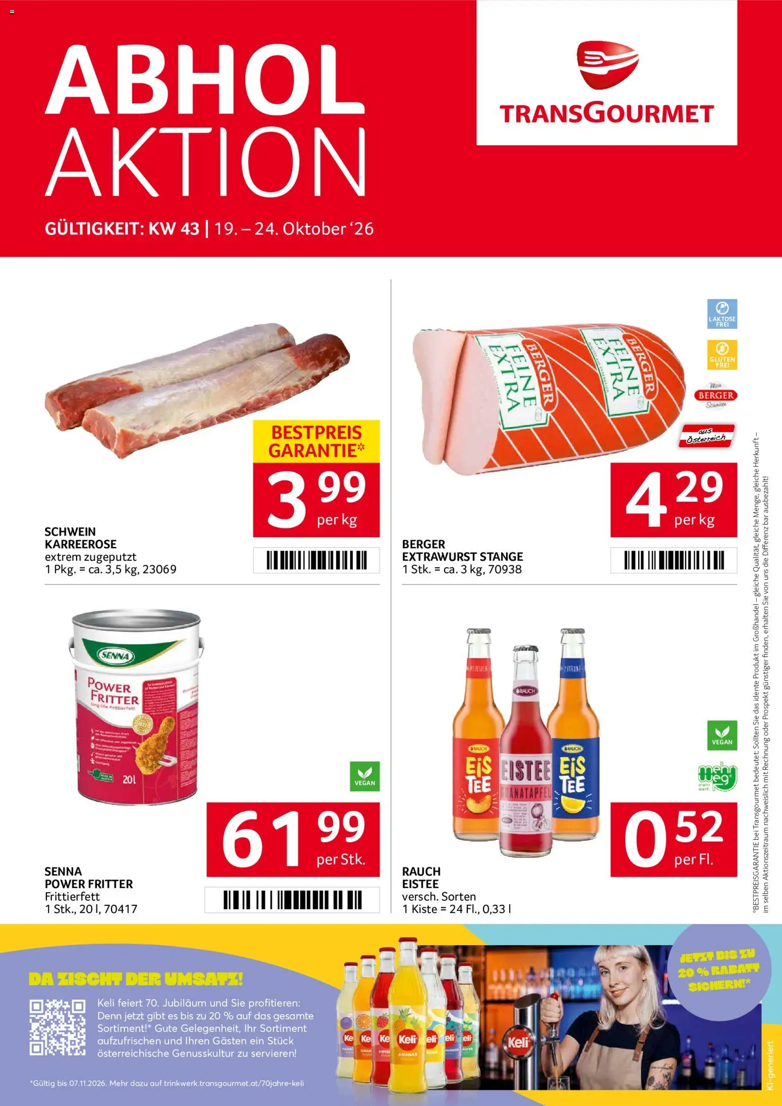 Vorschau der Angebote: Transgourmet Transgourmet Broschüre gültig ab 19.10.2026 - Eis, Ananas, Zitrone
