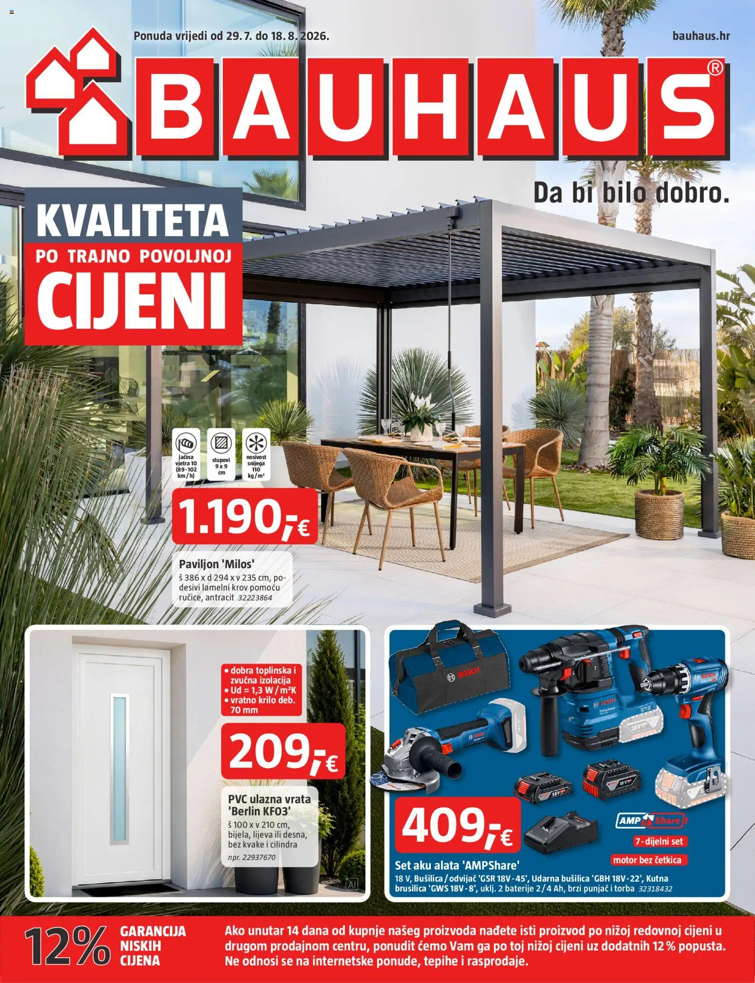 Pregled letka Bauhaus Katalog trgovine Bauhaus vrijedi od 29.07.2026