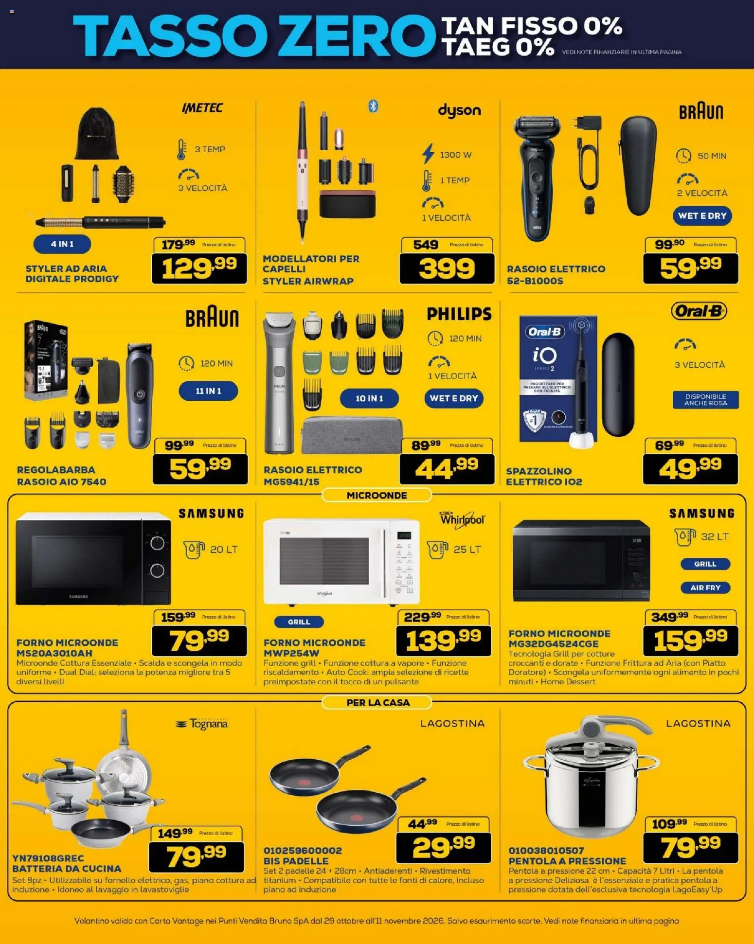 Anteprima dell'opuscolo BRUNO Black Friday ML dal negozio BRUNO valido da 29/10/2026 - Samsung, Forno, Lavastoviglie, Piatto, Dessert, Rasoio elettrico, Pentola a pressione, Rasoio