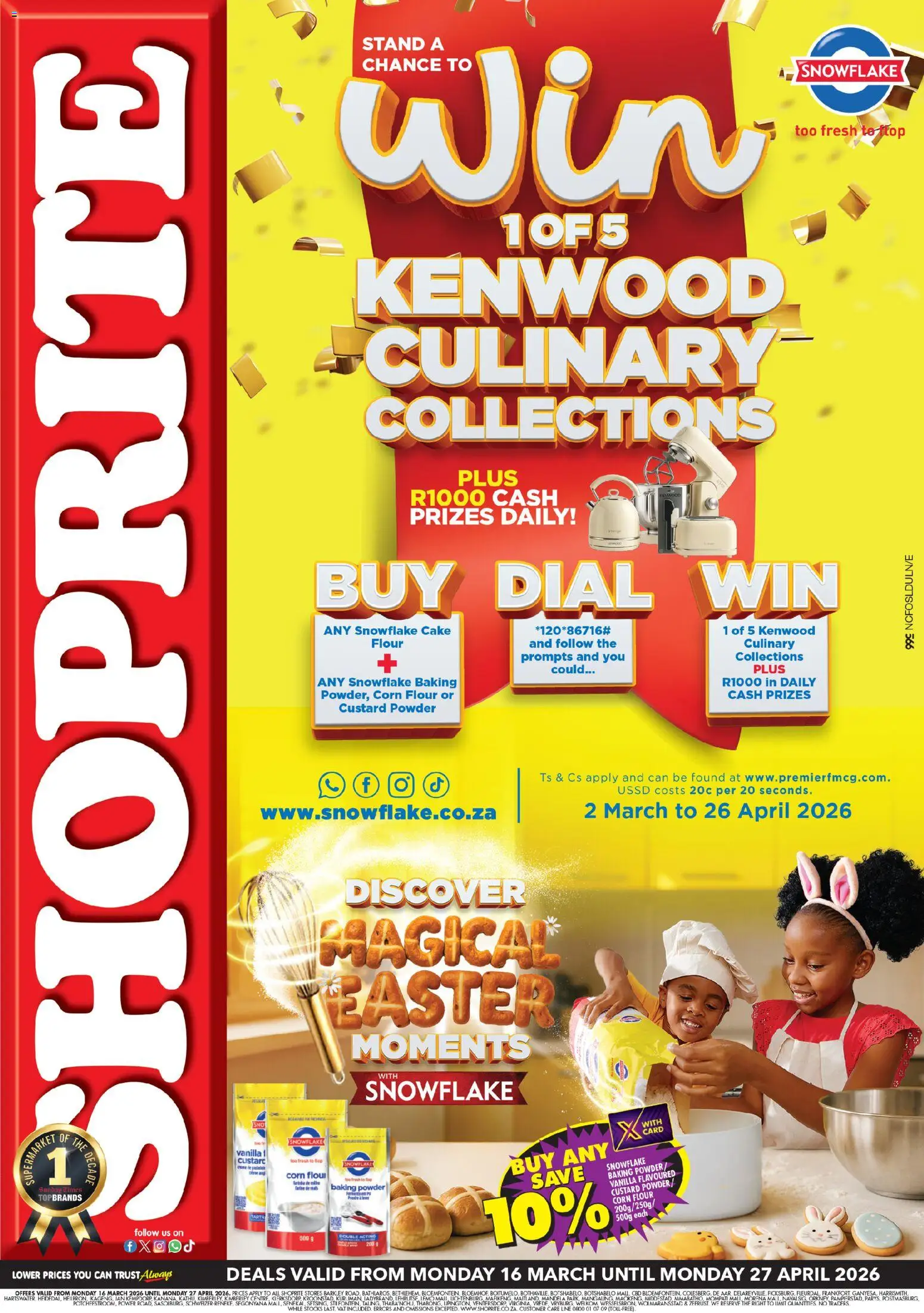 Shoprite - Northern Cape - Snowflake Promotion 16/03 - 27/04/2026