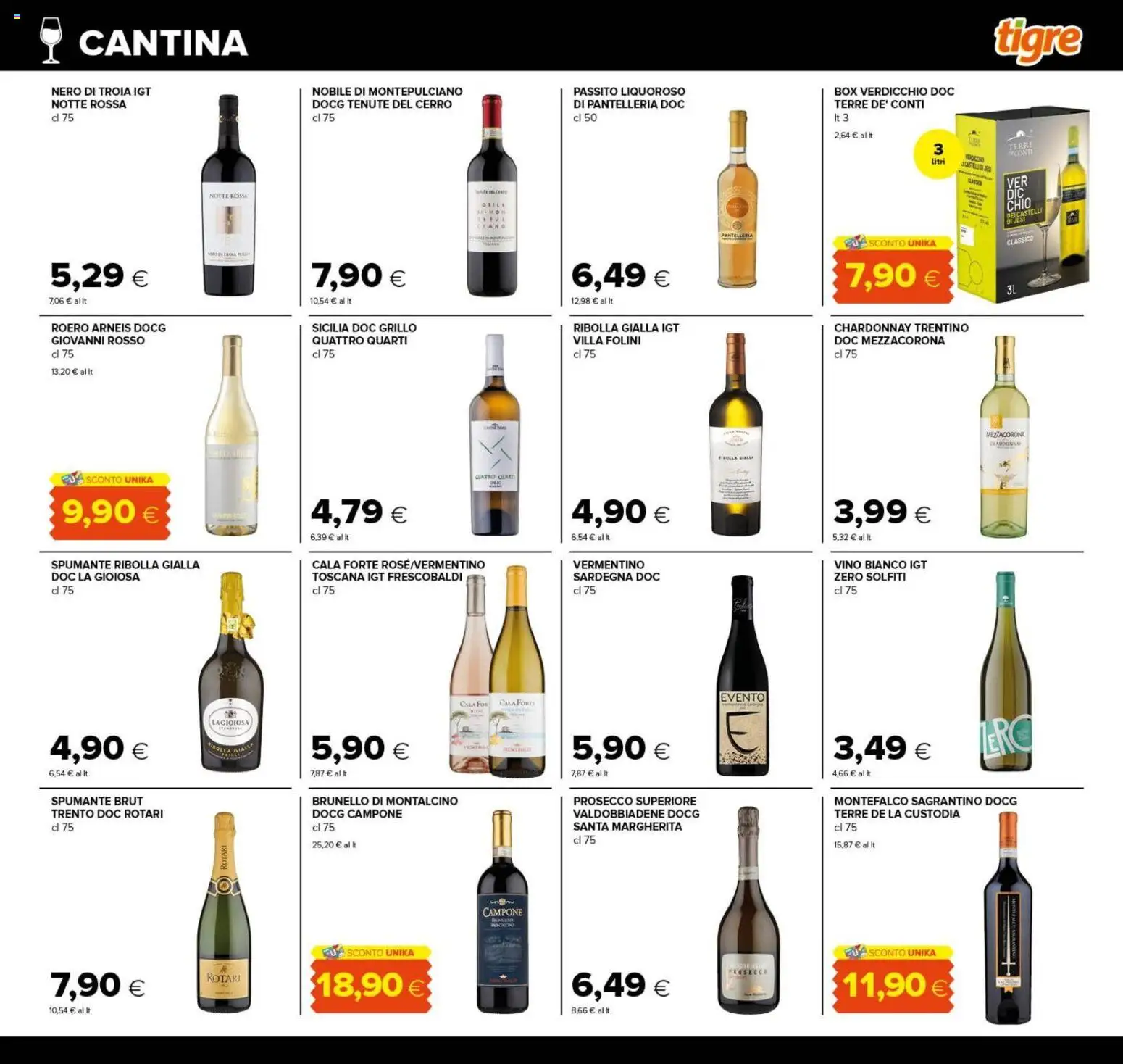 Anteprima dell'opuscolo Tigre volantino Tutto Nuovo Roma dal negozio Tigre valido da 22/10/2026 - Vino, Prosecco, Spumante, Vino bianco