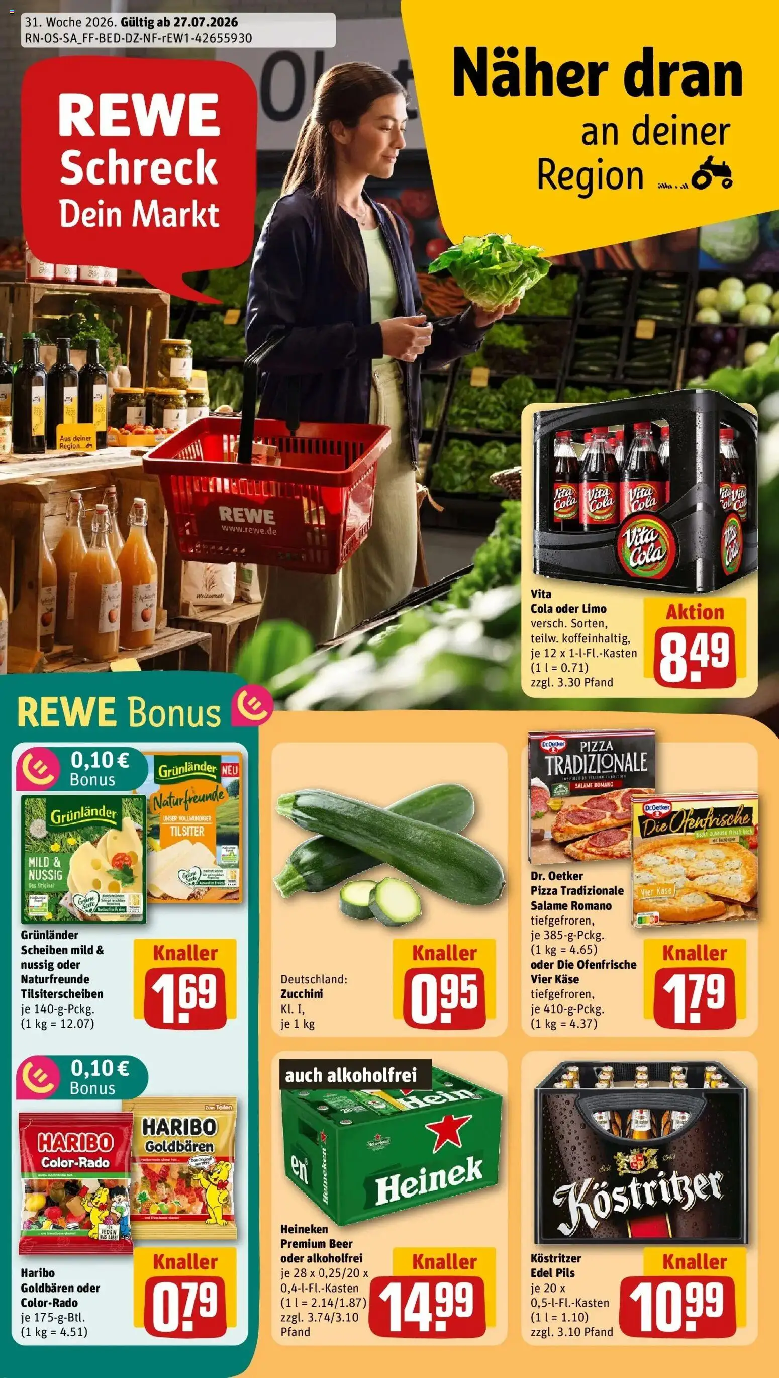 Vorschau von dem Prospekt des Geschäftes Rewe, gültig ab dem 27.07.2026