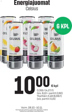 Kaupan Prisma Prisma Energiajuomat esikatselu, voimassa 28/10/2026