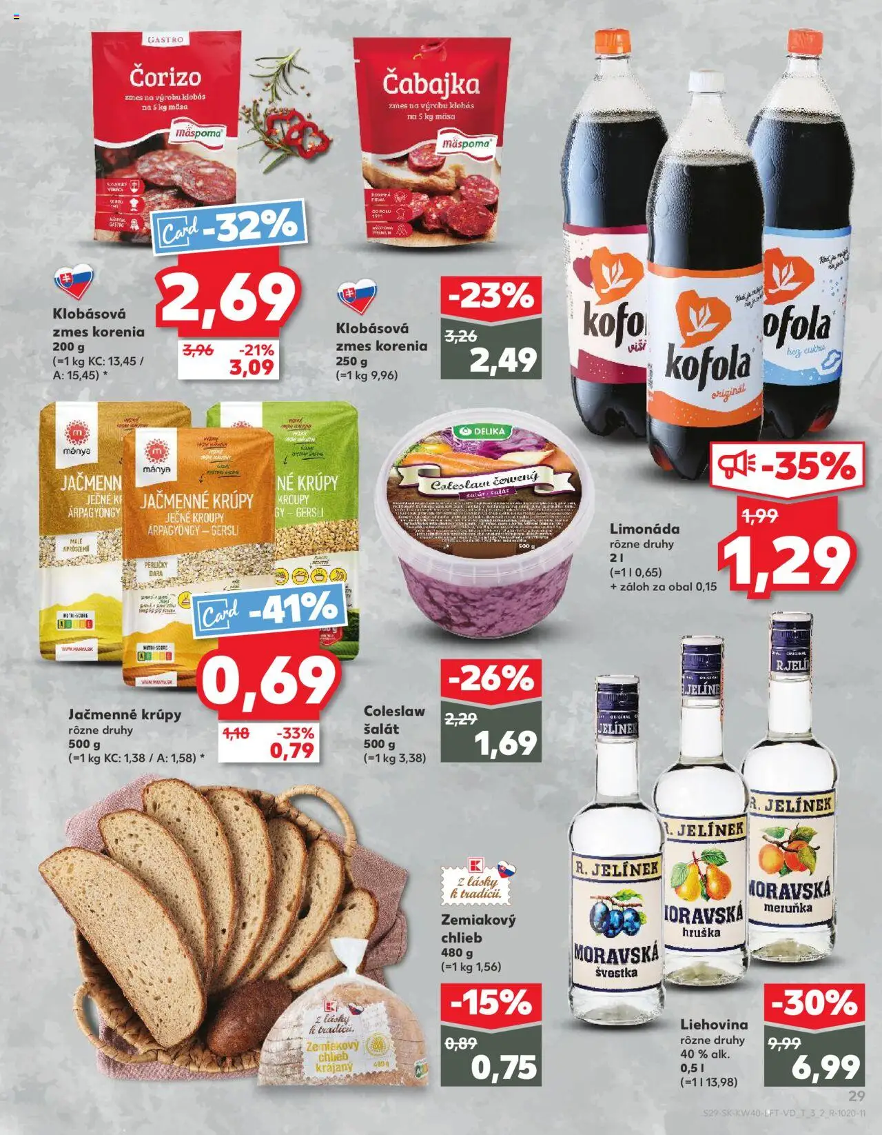 Náhľad Kaufland letáku platného od 02.10.2025 - Krúpy, Kofola, Šalát, Chlieb