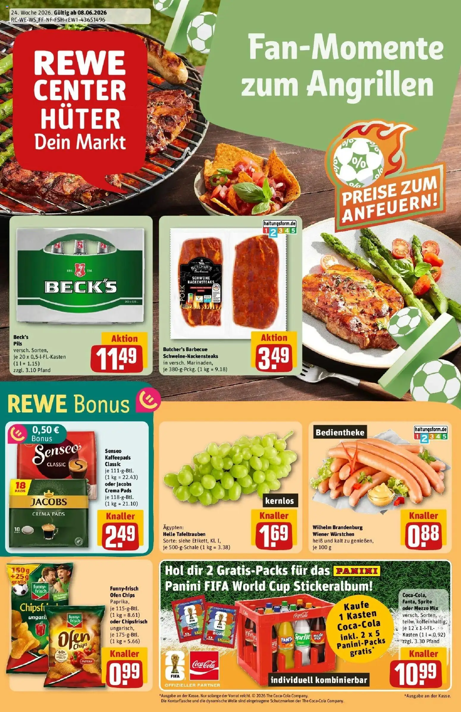 Vorschau von dem Prospekt des Geschäftes Rewe, gültig ab dem 08.06.2026