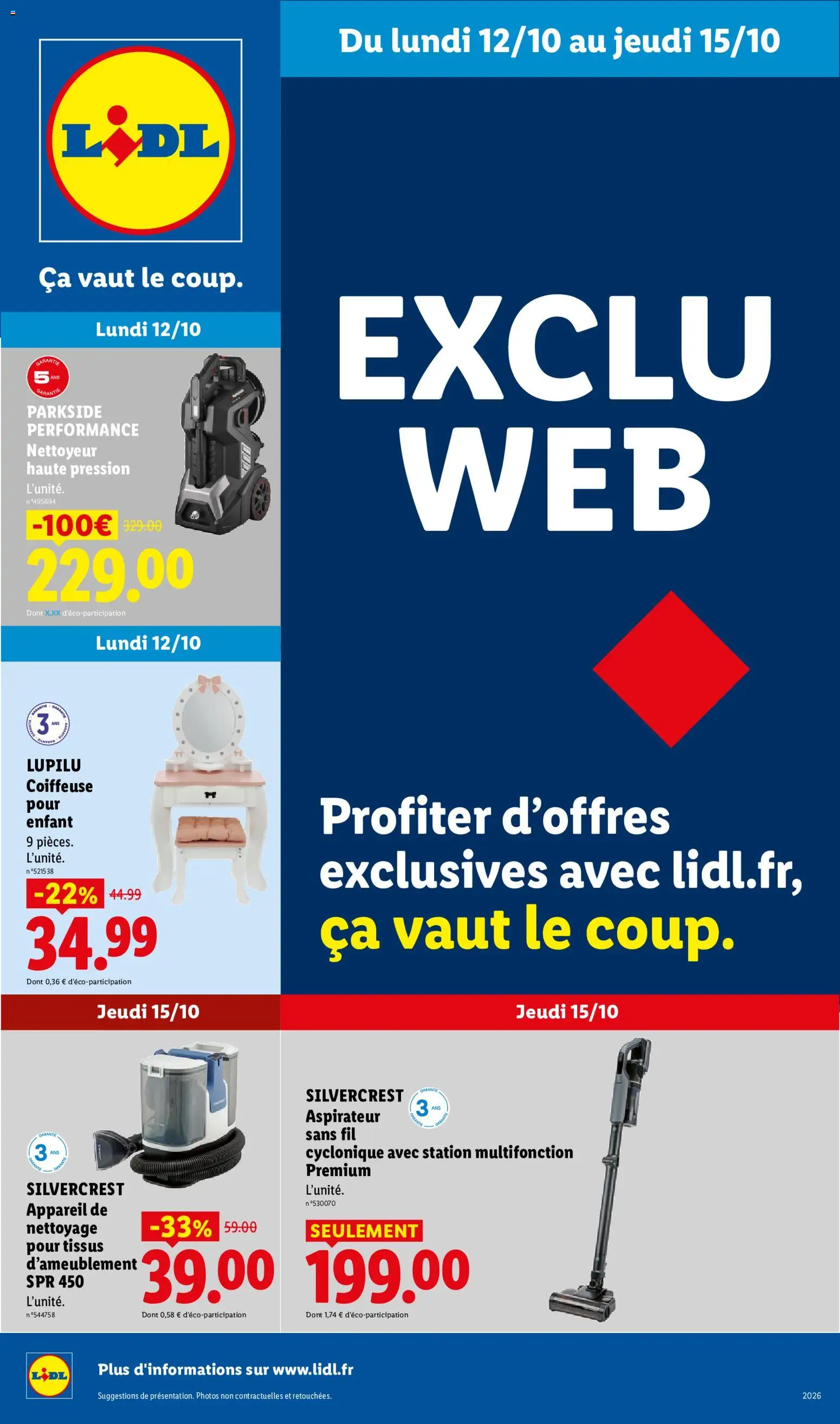 Prévisualisation de LIDL catalogue les bonnes affaires Exclu Web du magasin LIDL formulaire valide 12/10/2026