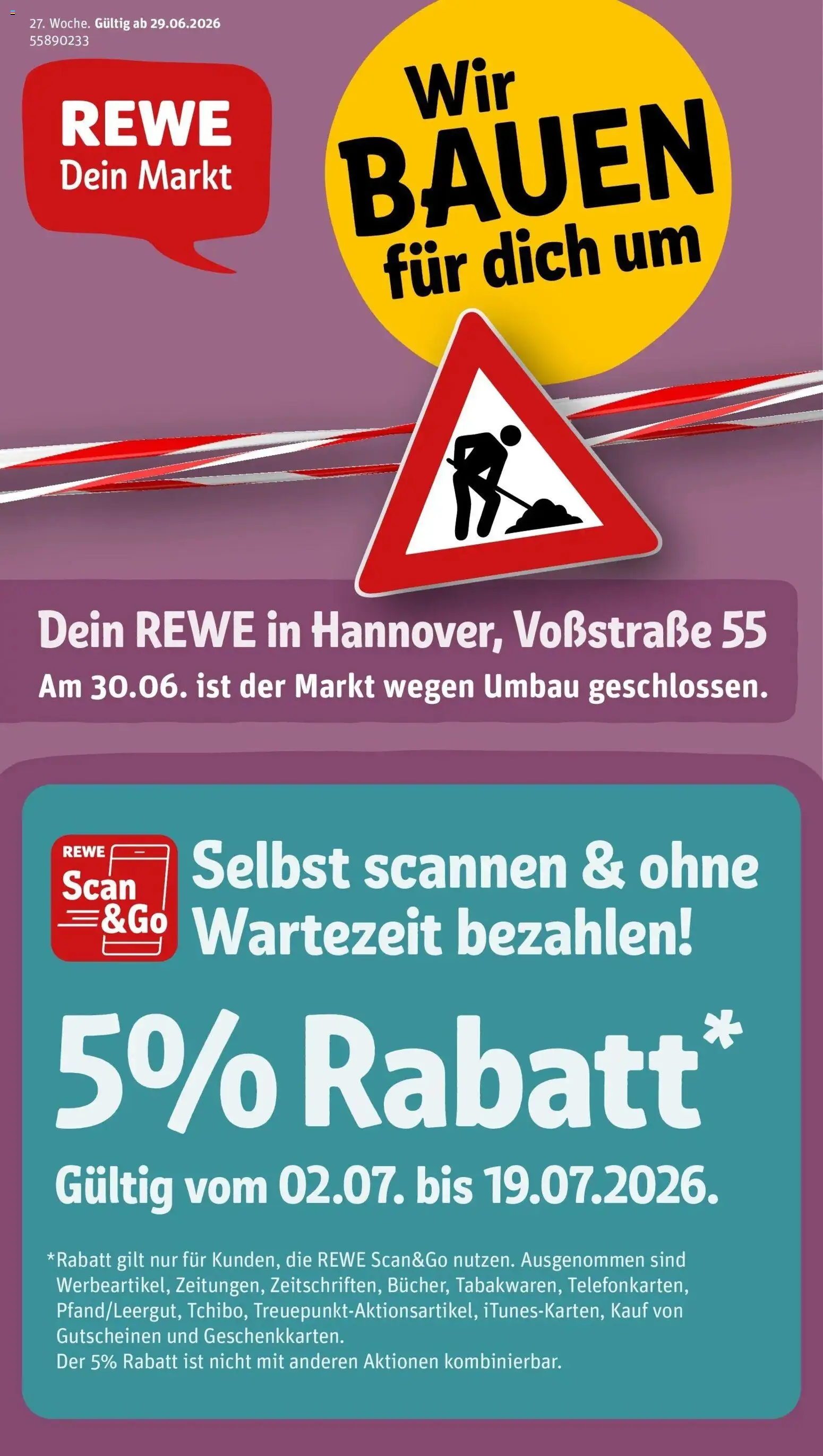 Vorschau von dem Prospekt des Geschäftes Rewe, gültig ab dem 29.06.2026