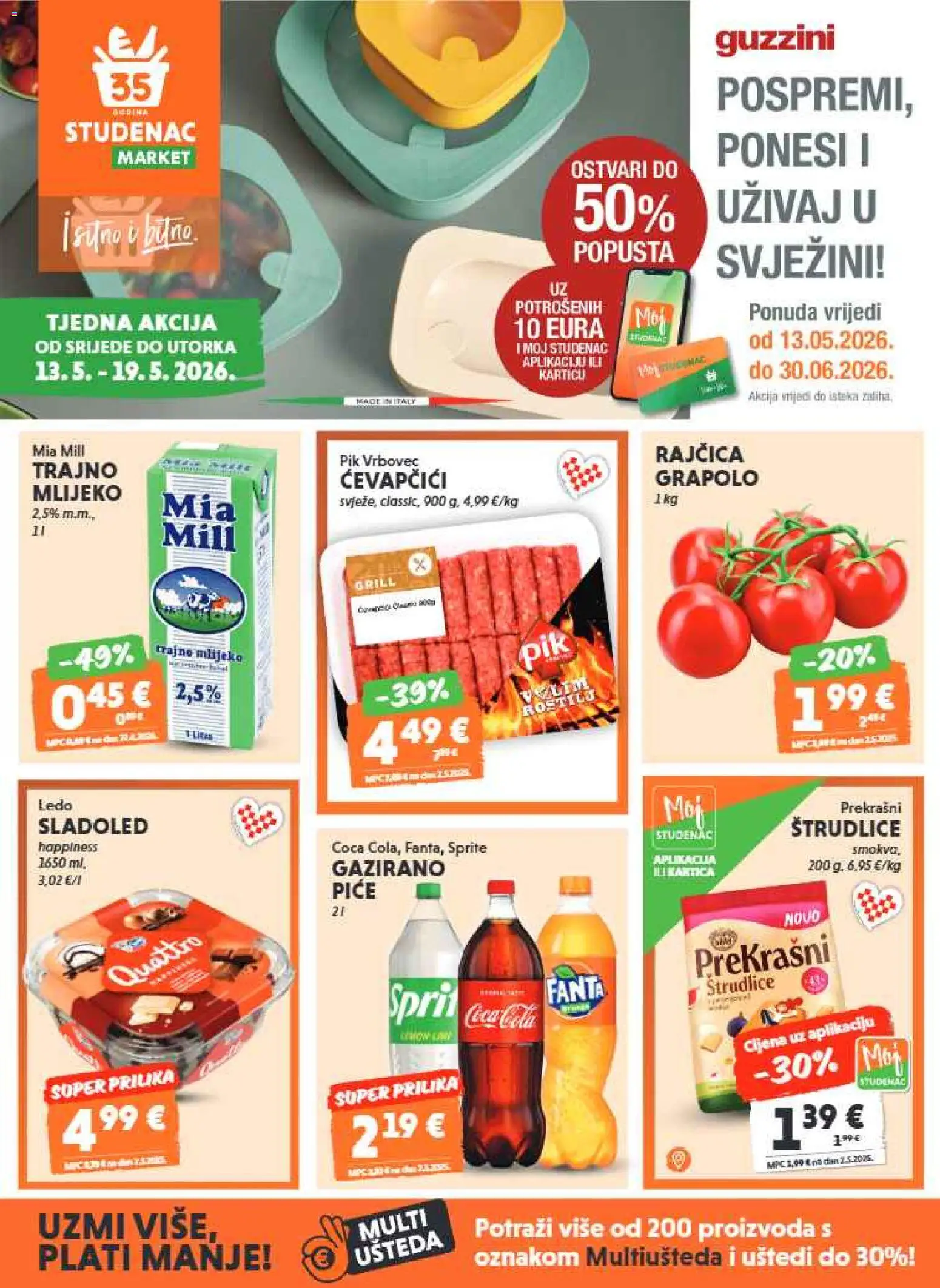 Pregled letka Studenac Katalog trgovine Studenac vrijedi od 13.05.2026