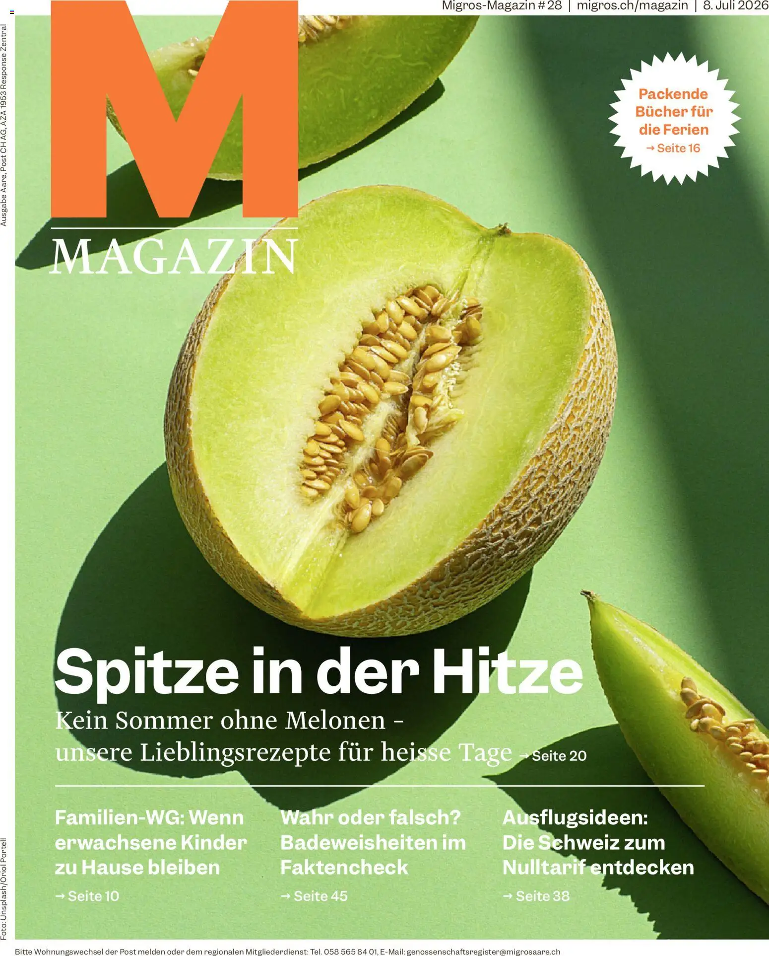 Vorschau des Merkblatts Migros aktionen Magazin vom Shop Migros gültig von 08.07.2026 bis 14.07.2026 - Magazin