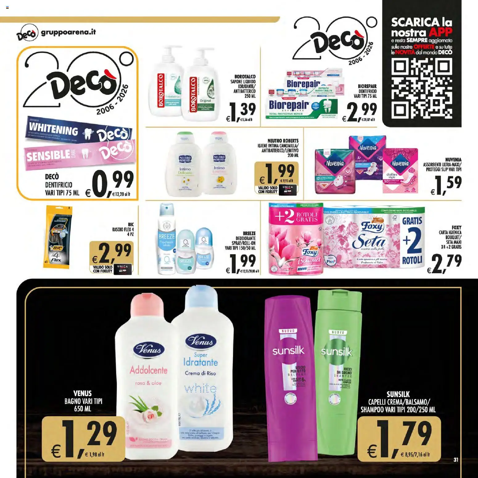 Anteprima dell'opuscolo Decò volantino Gourmet Sicilia dal negozio Decò valido da 01/09/2026 - Crema, Shampoo, Deodorante, Talee, Sapone, Slip, Proteggi slip, Igiene intima