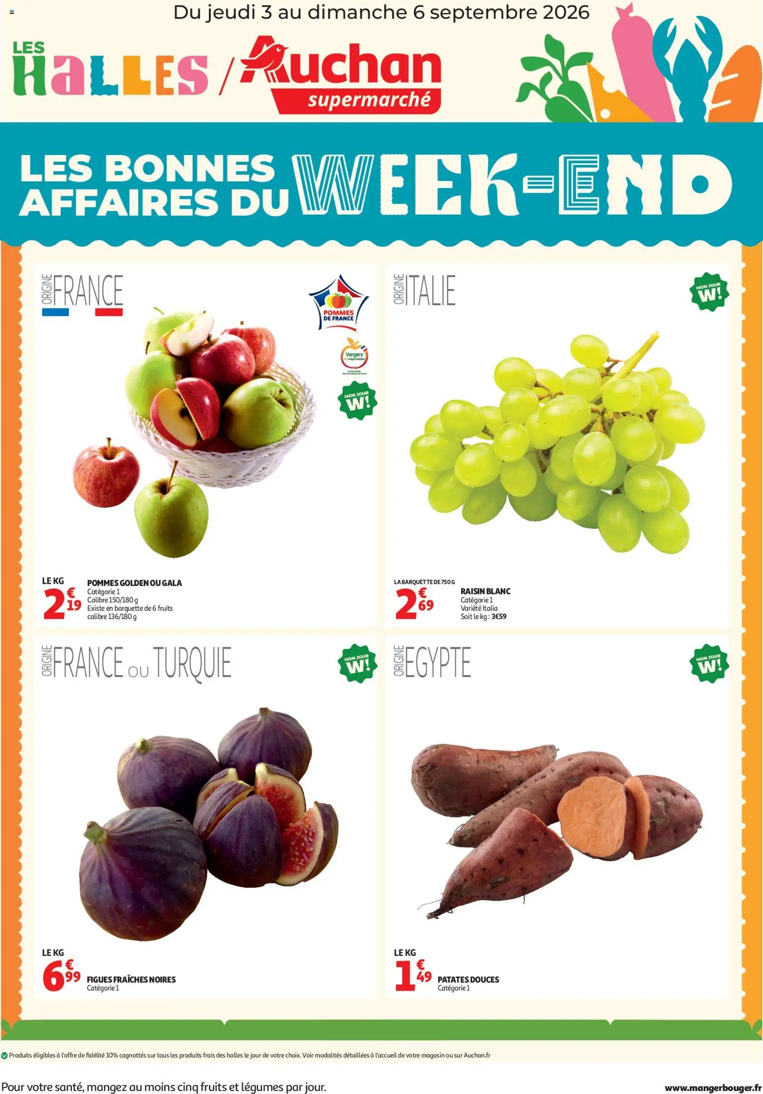 Voorbeeld van Auchan Les bons plan du week end- super van winkel Auchan geldig vanaf 03/09/2026