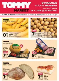 Pregled letka Tommy - Super ponuda povodom otvaranja u Ugljanima trgovine Tommy vrijedi od 18.06.2026