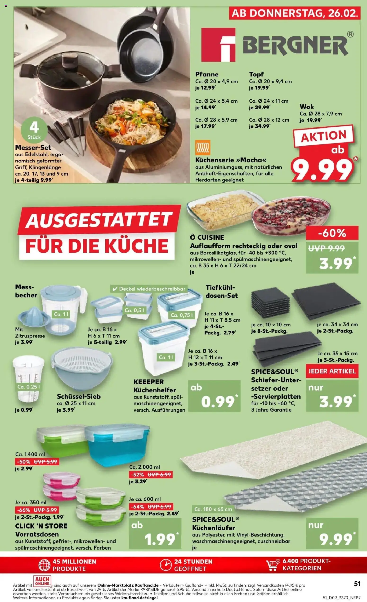 Vorschau von dem Prospekt des Geschäftes Kaufland, gültig ab dem 26.02.2026 - Küche, Wok