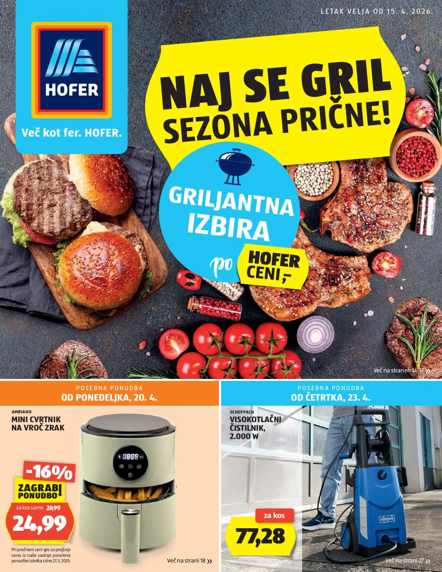 Predogled kataloga iz trgovine Hofer veljaven od 15.04.2026 - Kos