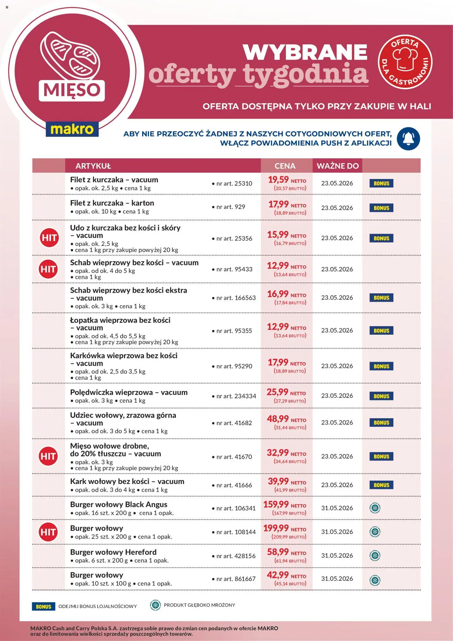 Pogląd gazetki "Makro gazetka - Wybrane oferty tygodnia" ze sklepu Makro ważnej od 18.05.2026