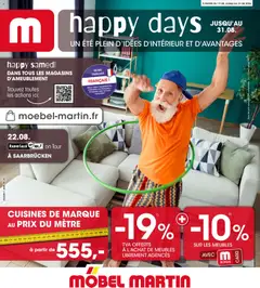 Prévisualisation de Möbel Martin catalogue happy days du magasin Möbel Martin formulaire valide 17/08/2026
