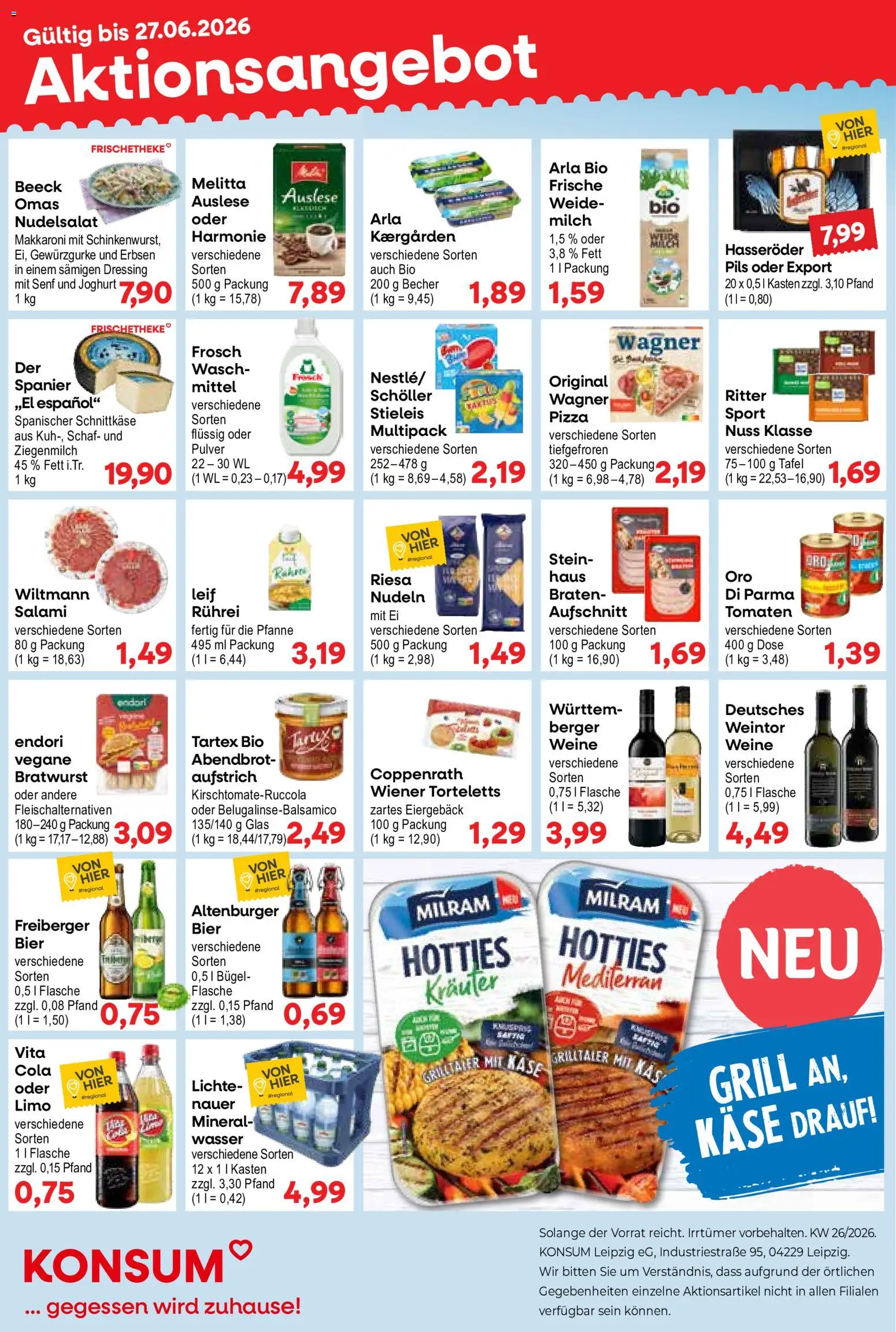 Vorschau von dem Prospekt des Geschäftes KONSUM Leipzig, gültig ab dem 22.06.2026