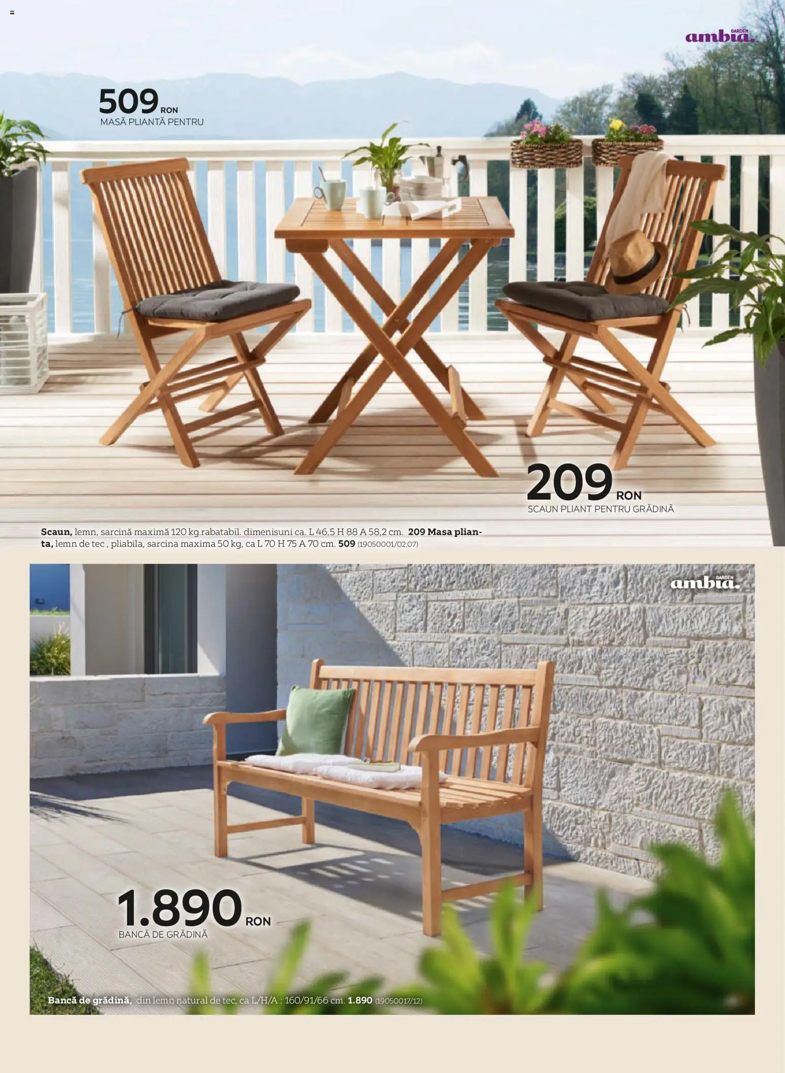 Previzualizarea de cataloage: XXXLutz XXXLutz Catalog grădină valabil de la 09.03.2026 - Bancă, Masă, Scaun, Gradina, Scaun pliant
