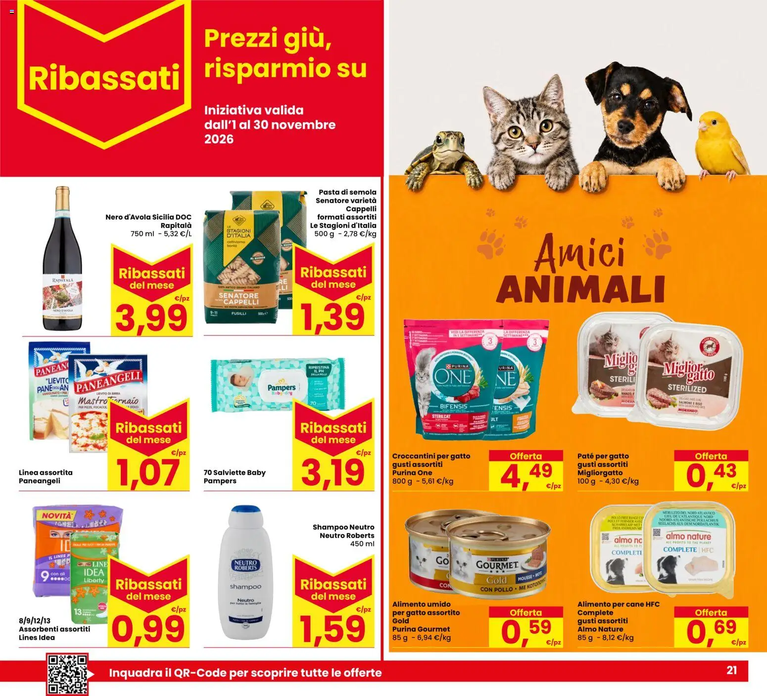 Anteprima dell'opuscolo Eurospar volantino Rovereto dal negozio Eurospar valido da 29/10/2026 - Pasta, Pollo, Shampoo, Riso, Merluzzo, Pampers, Semola, Paté