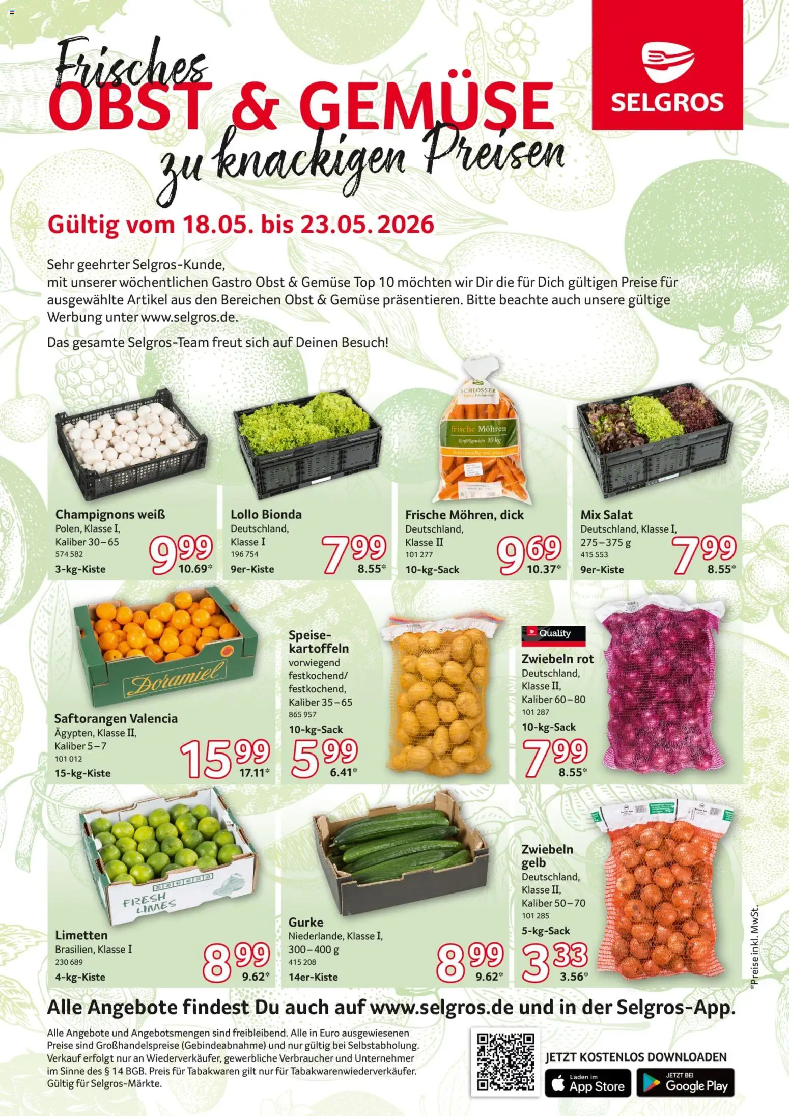 Vorschau von dem Prospekt des Geschäftes Selgros, gültig ab dem 18.05.2026