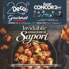 Anteprima dell'opuscolo Decò volantino Gourmet Sicilia dal negozio Decò valido da 13/10/2026