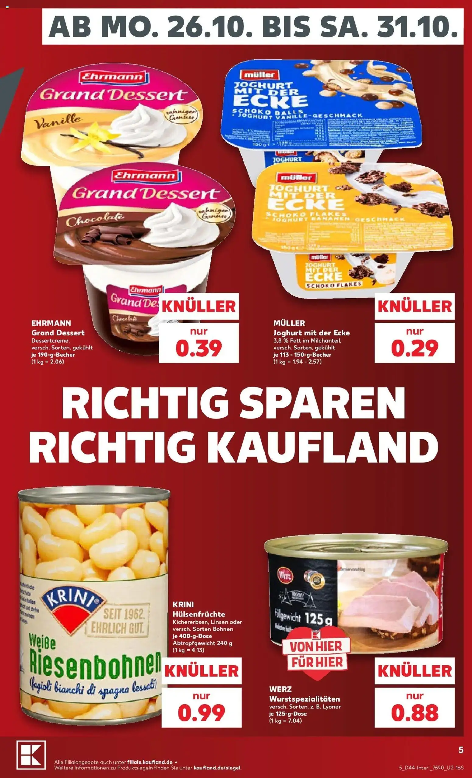 Vorschau von dem Prospekt des Geschäftes Kaufland, gültig ab dem 26.10.2026