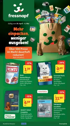 Vorschau von dem Prospekt des Geschäftes Fressnapf, gültig ab dem 30.04.2026