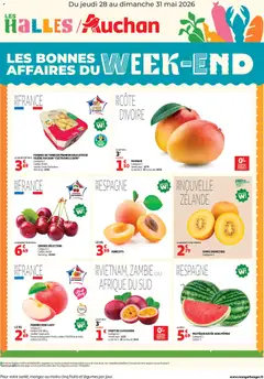Prévisualisation de Auchan les bons plans du week-end dans votre hyper du magasin Auchan formulaire valide 28/05/2026