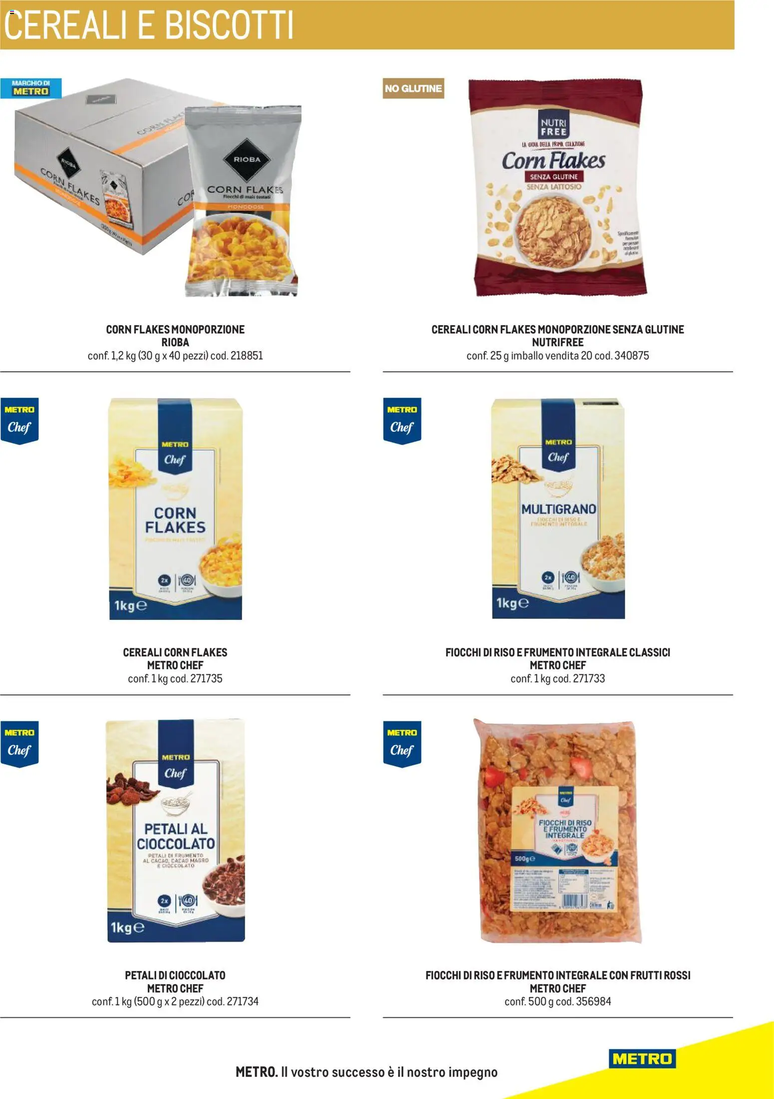 Anteprima dell'opuscolo Metro volantino Hotel dal negozio Metro valido da 31/08/2026 - Senza glutine, Biscotti, Cioccolato, Riso, Cereali, Fiocchi, Cacao, Senza lattosio