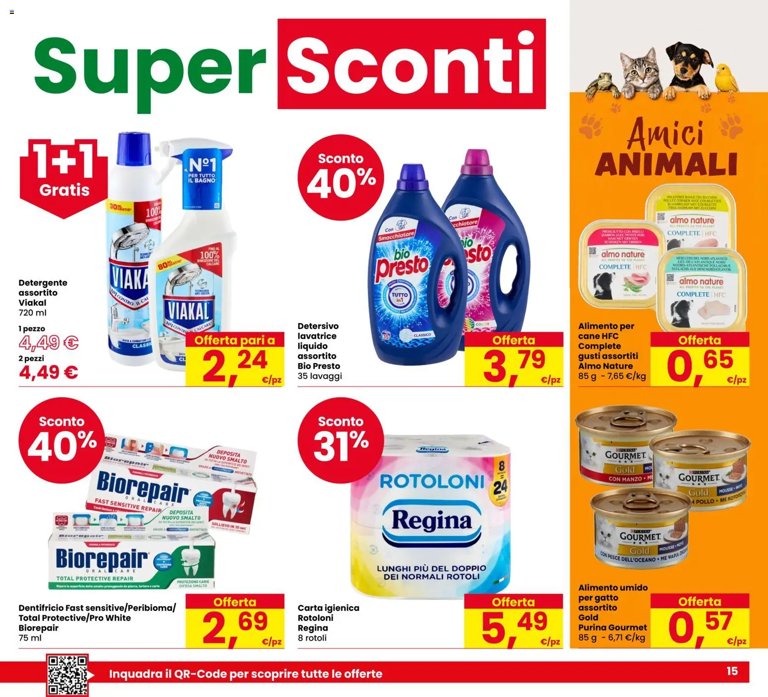 Anteprima dell'opuscolo Eurospar volantino Guastalla dal negozio Eurospar valido da 29/10/2026 - Lavatrice, Bagno, Zucchine, Piselli, Prosciutto, Carta igienica, Dentifricio, Smacchiatore