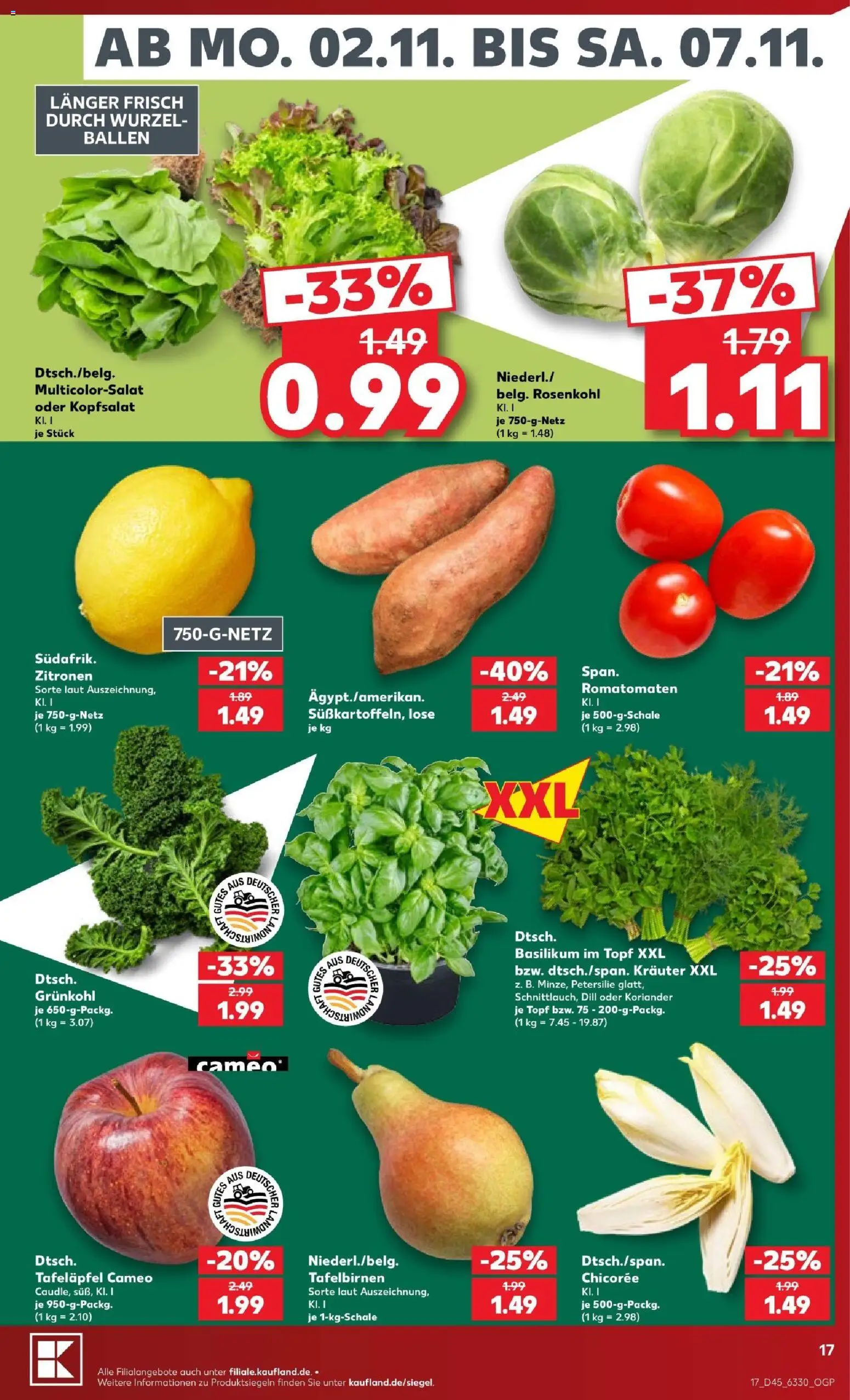 Vorschau von dem Prospekt des Geschäftes Kaufland, gültig ab dem 31.10.2026 - Petersilie, Dill, Zitronen, Lutscher