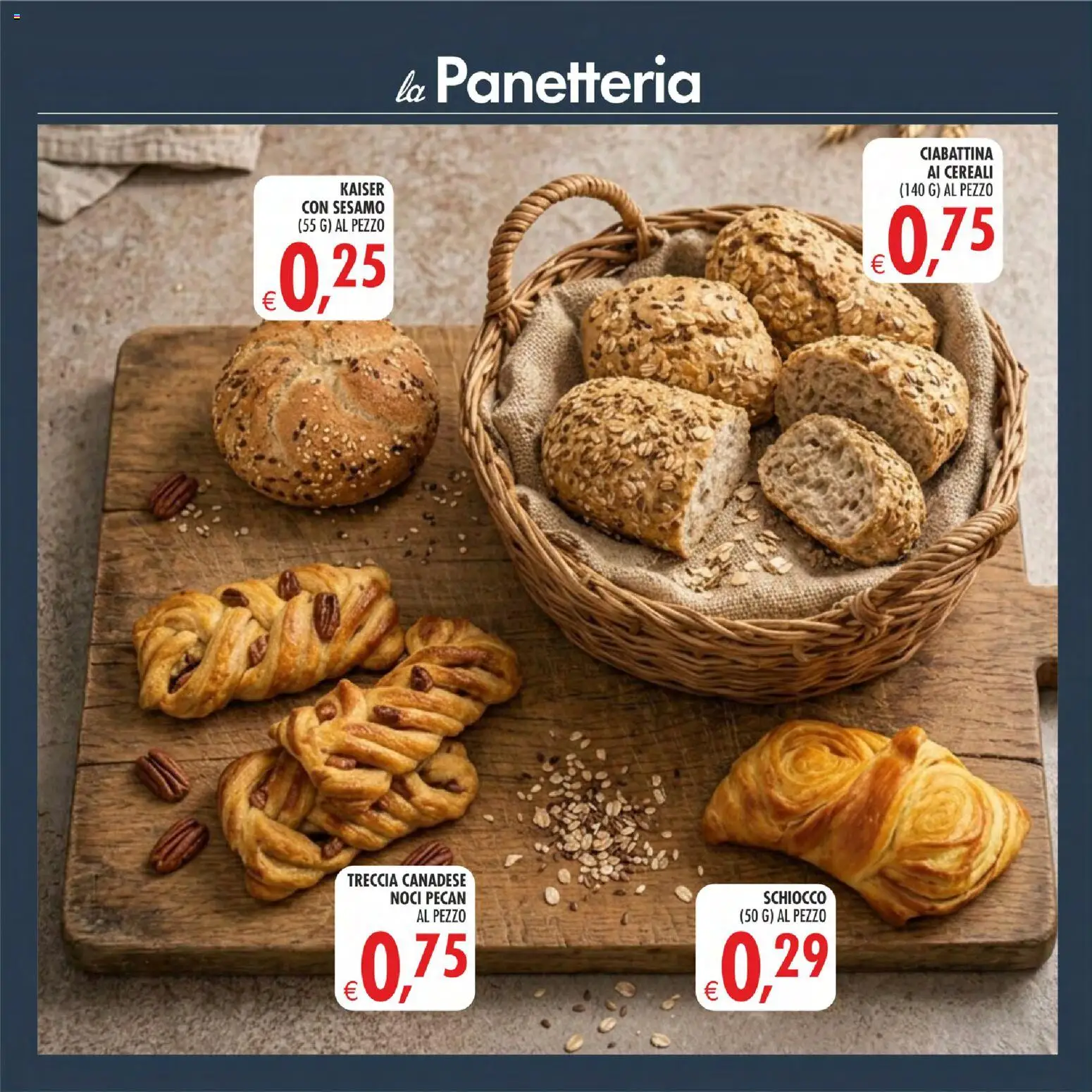 Anteprima dell'opuscolo Decò volantino Maxistore, Supermercati, Local Sicilia dal negozio Decò valido da 01/09/2026 - Noci, Sesamo, Cereali, Noci pecan, Kaiser