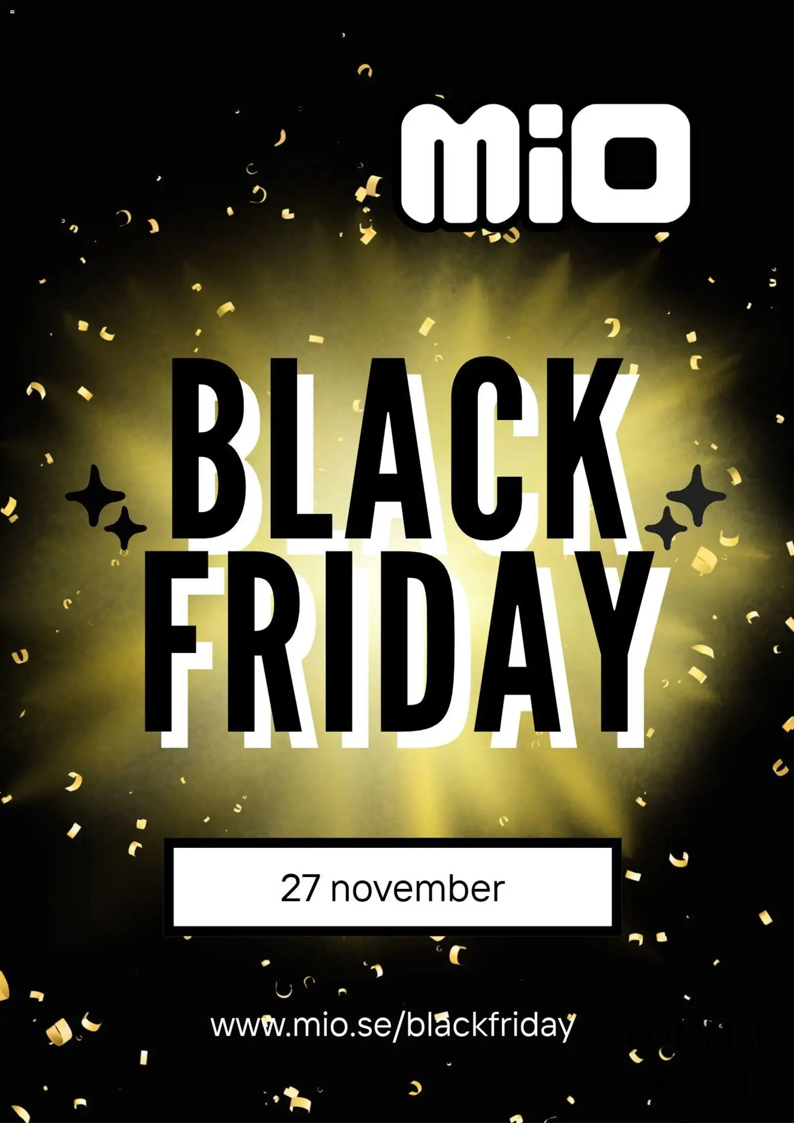 Förhandsgranska reklamblad Mio - Black Friday förhandsinformation från butik Mio gäller från 21/10/2026