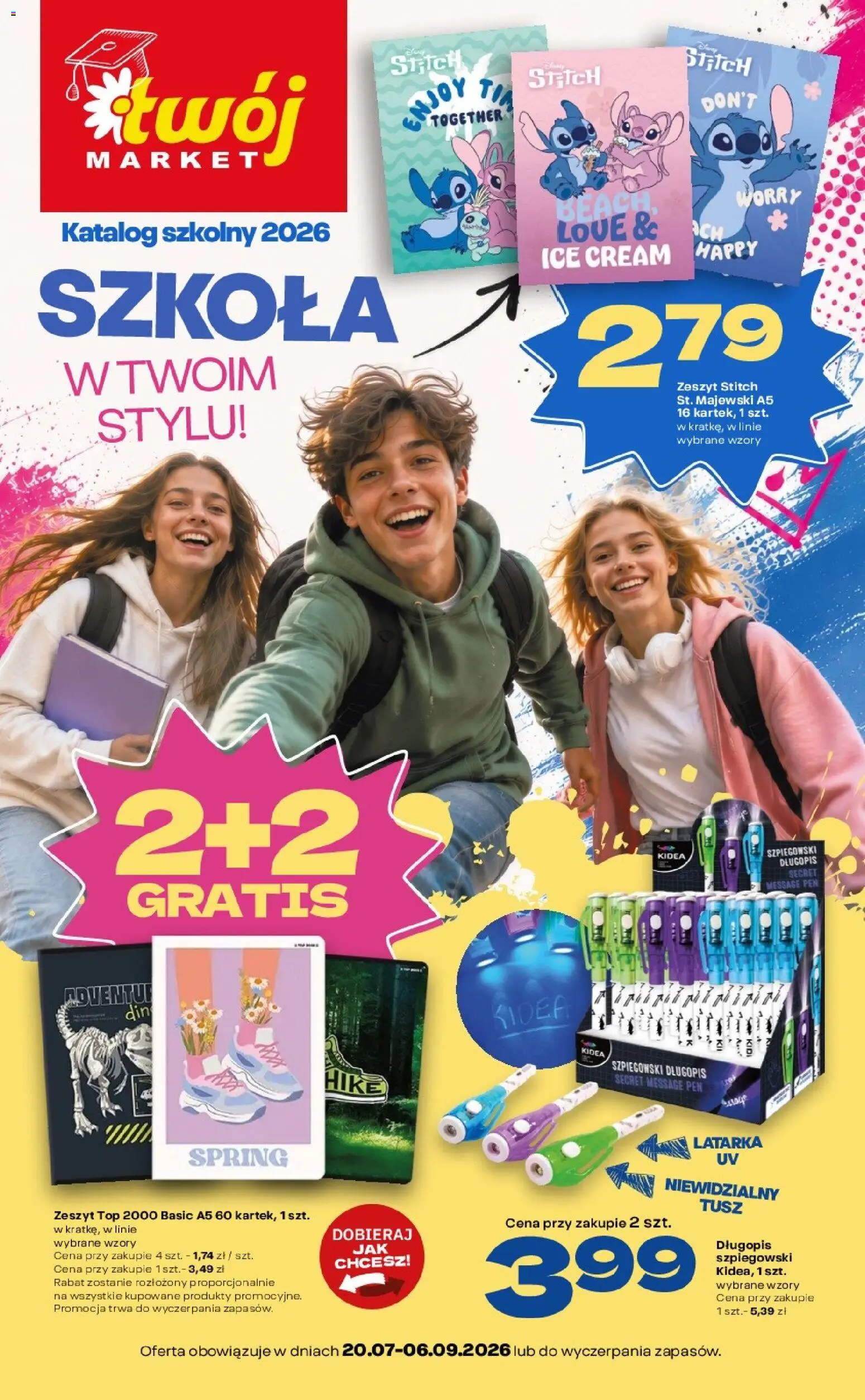 Pogląd gazetki "Twój Market gazetka - Katalog szkolny" ze sklepu Twój Market ważnej od 20.07.2026