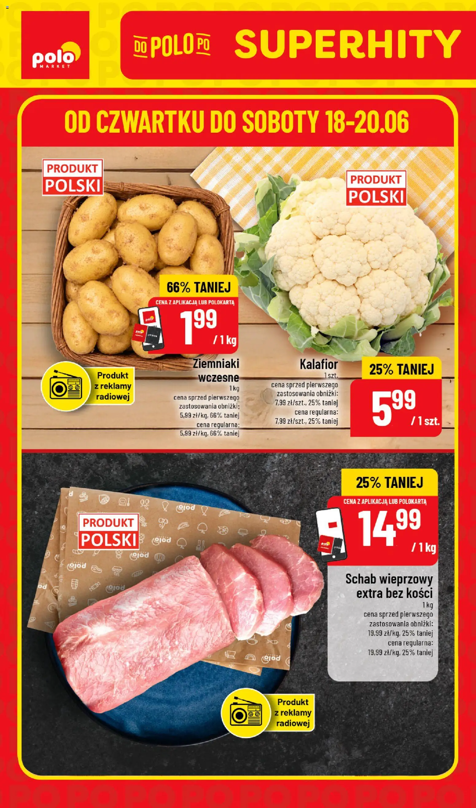 Pogląd gazetki "POLOmarket gazetka - Super Hity" ze sklepu POLOmarket ważnej od 18.06.2026