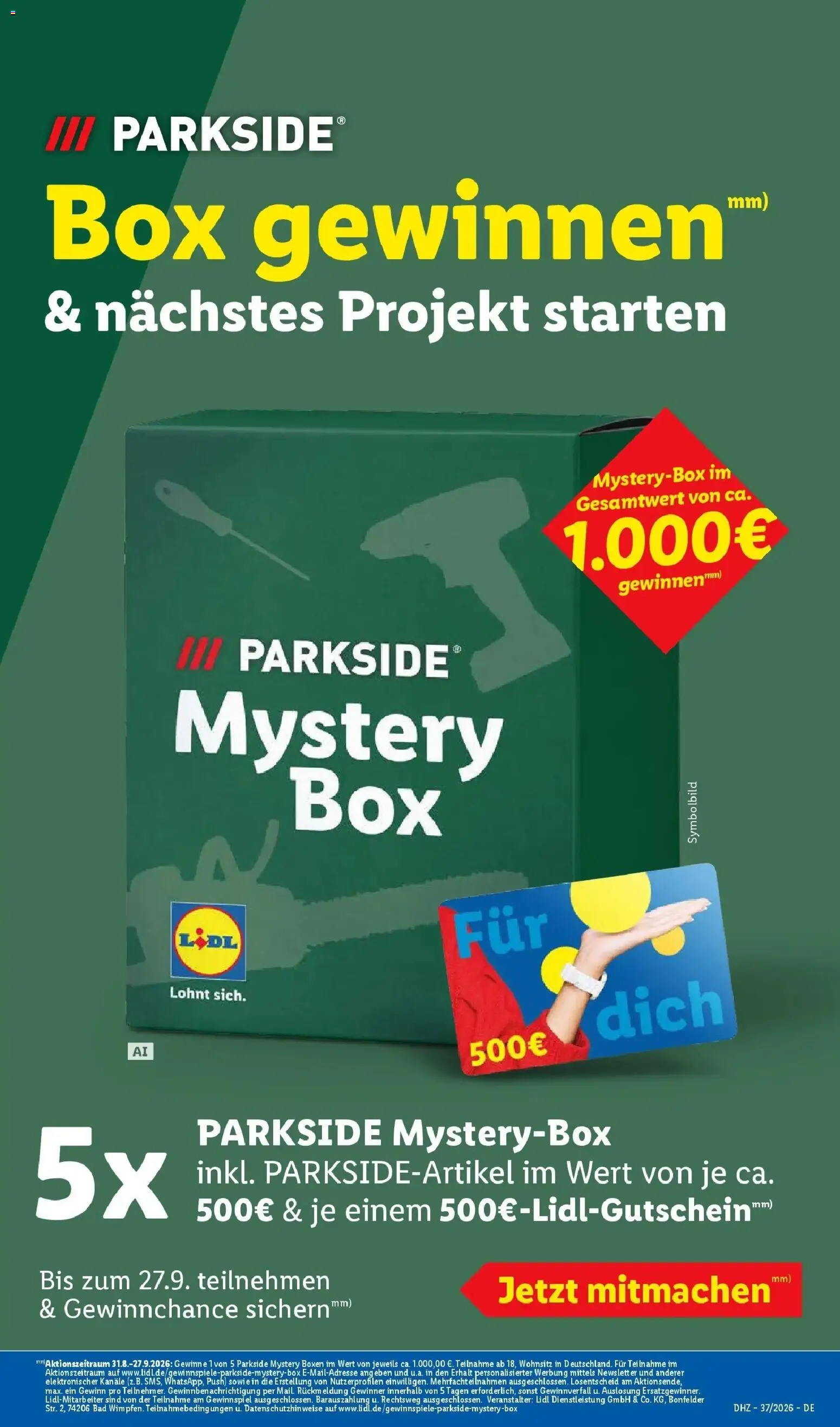 Vorschau von dem Prospekt des Geschäftes Lidl, gültig ab dem 07.09.2026 - Bad, Box