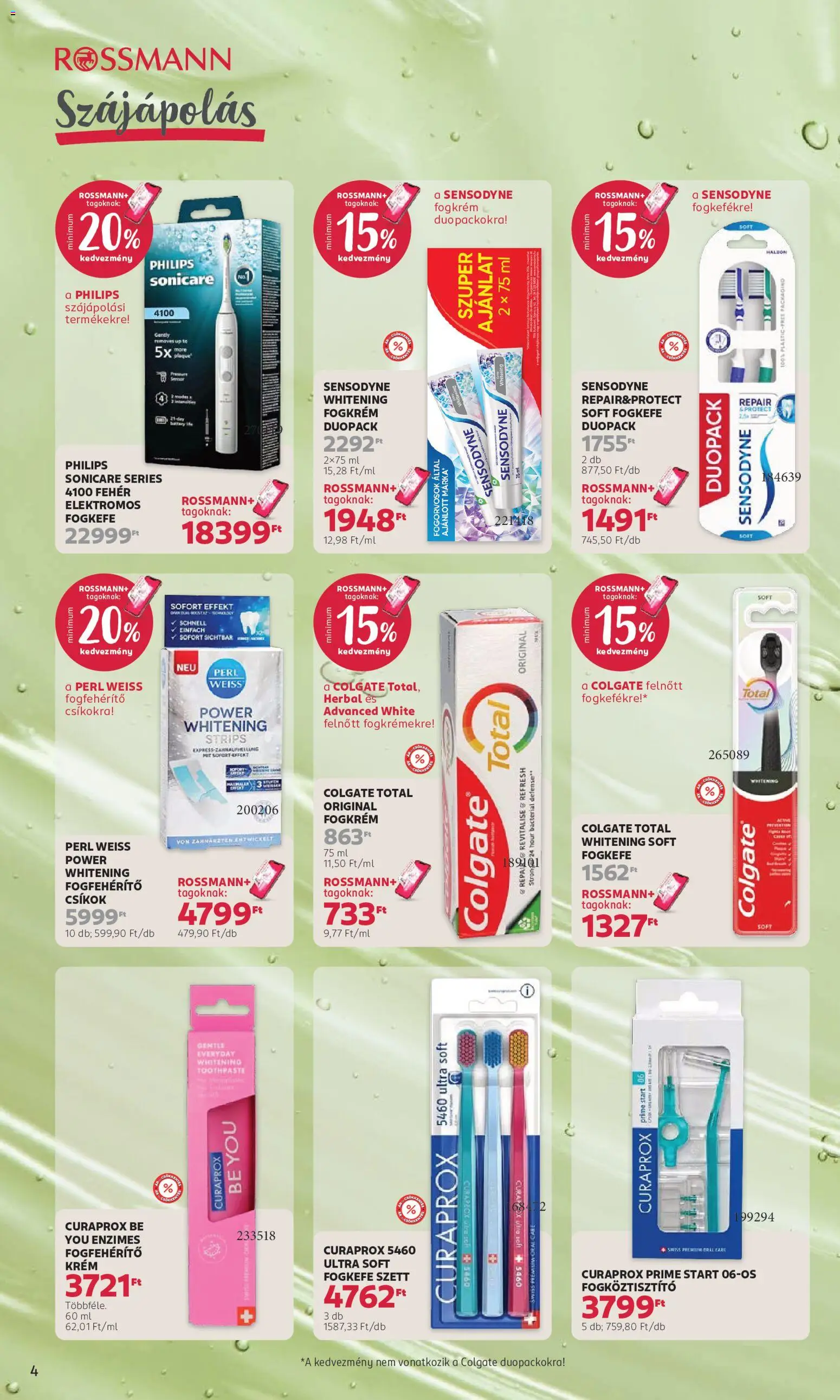 Rossmann - Rossmann akciós újság megtekintése, amely érvényes 2026.09.07.-től - Philips, Fogkrém, Fogkefe, Colgate, Krém, Csíkok