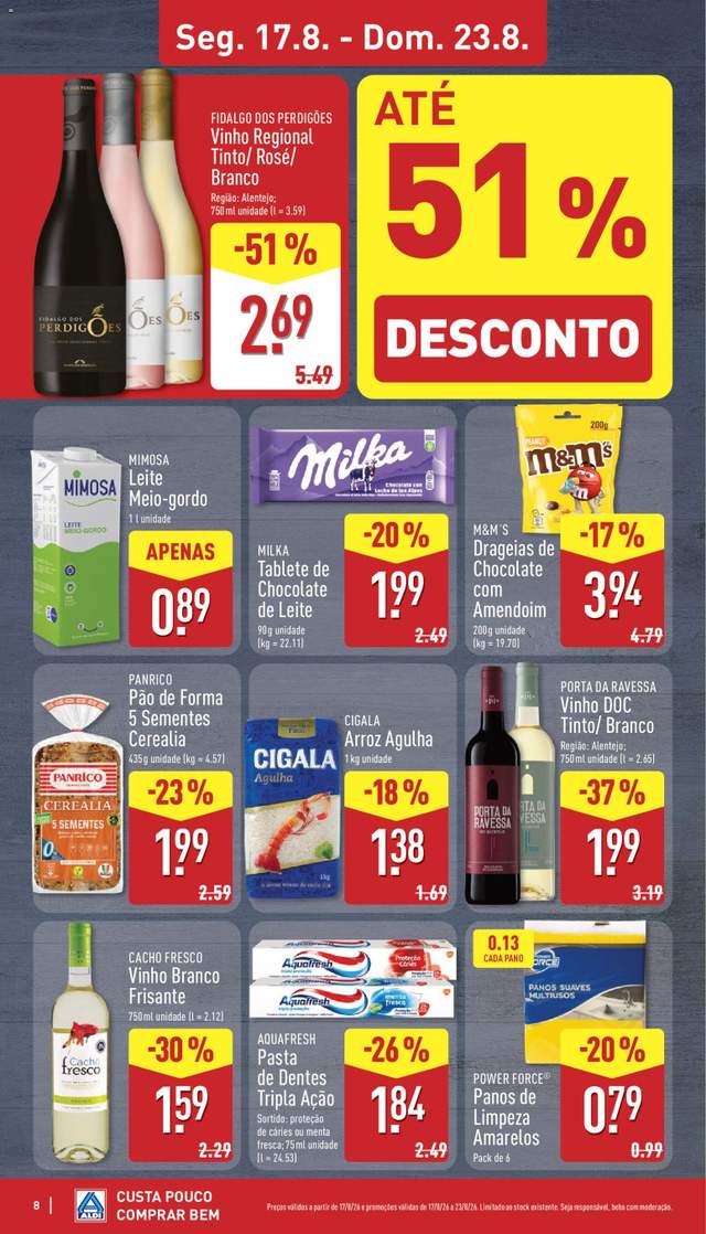 Novo folheto Aldi a partir de 17/08