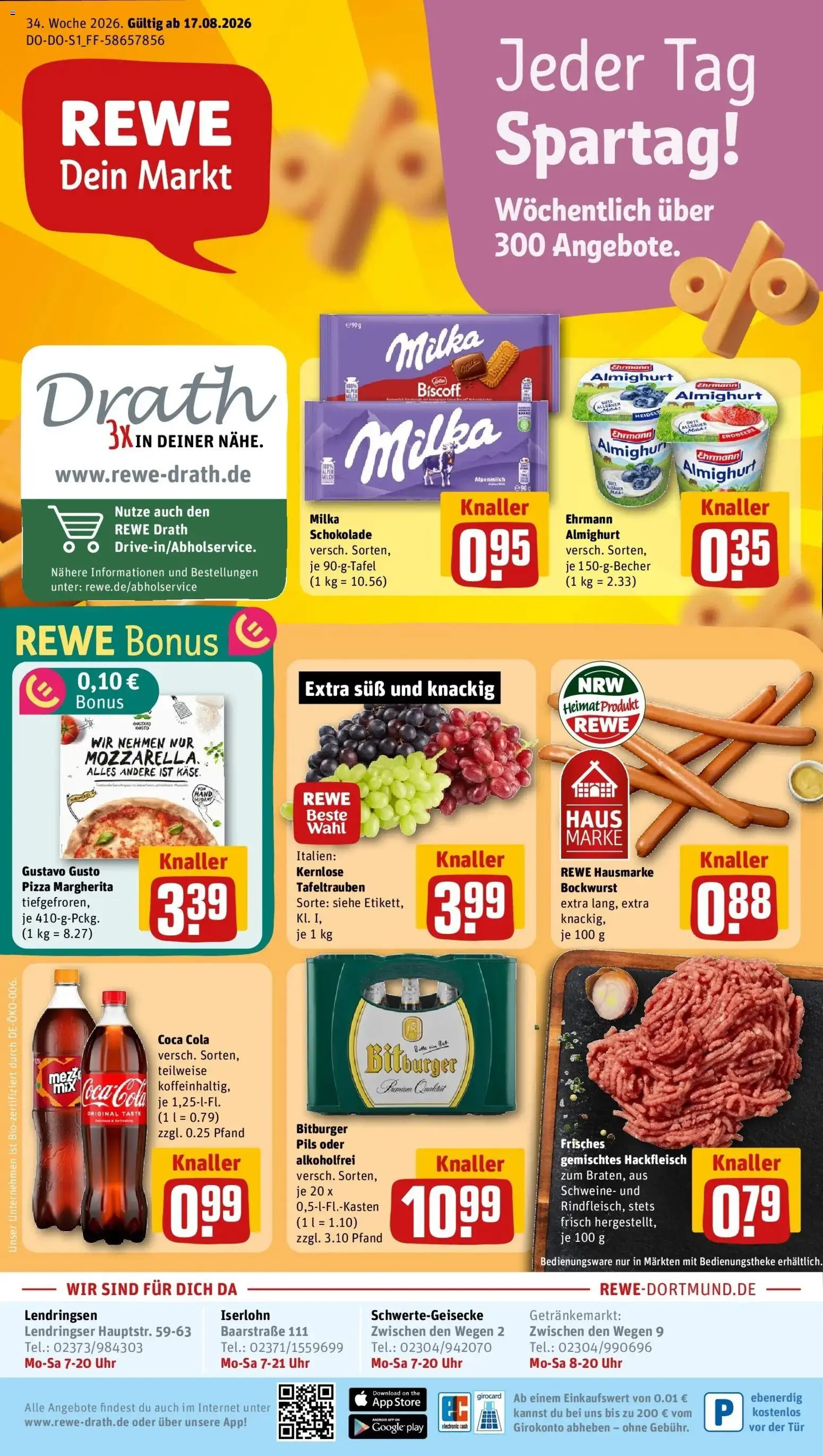 Vorschau von dem Prospekt des Geschäftes Rewe, gültig ab dem 17.08.2026
