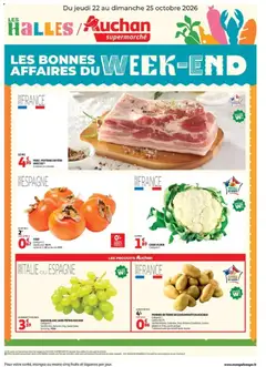 Prévisualisation de Auchan les bons plans du week-end dans votre super du magasin Auchan formulaire valide 22/10/2026