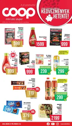 COOP - COOP - Mini & Abc & Szuper / Nyírzem megtekintése, amely érvényes 2026.05.21.-től