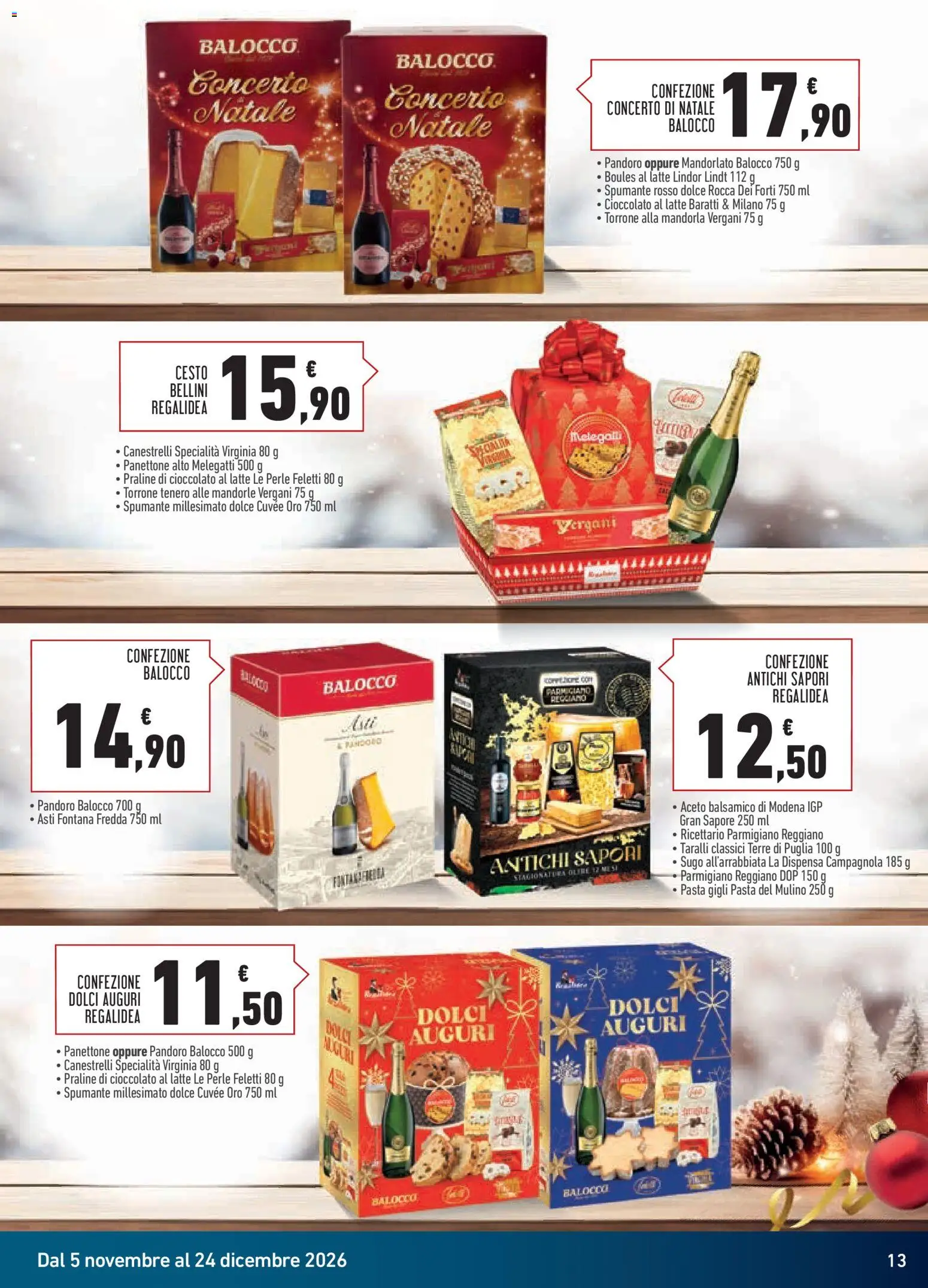 Anteprima dell'opuscolo Conad volantino Superstore Ceste & Vini dal negozio Conad valido da 05/11/2026