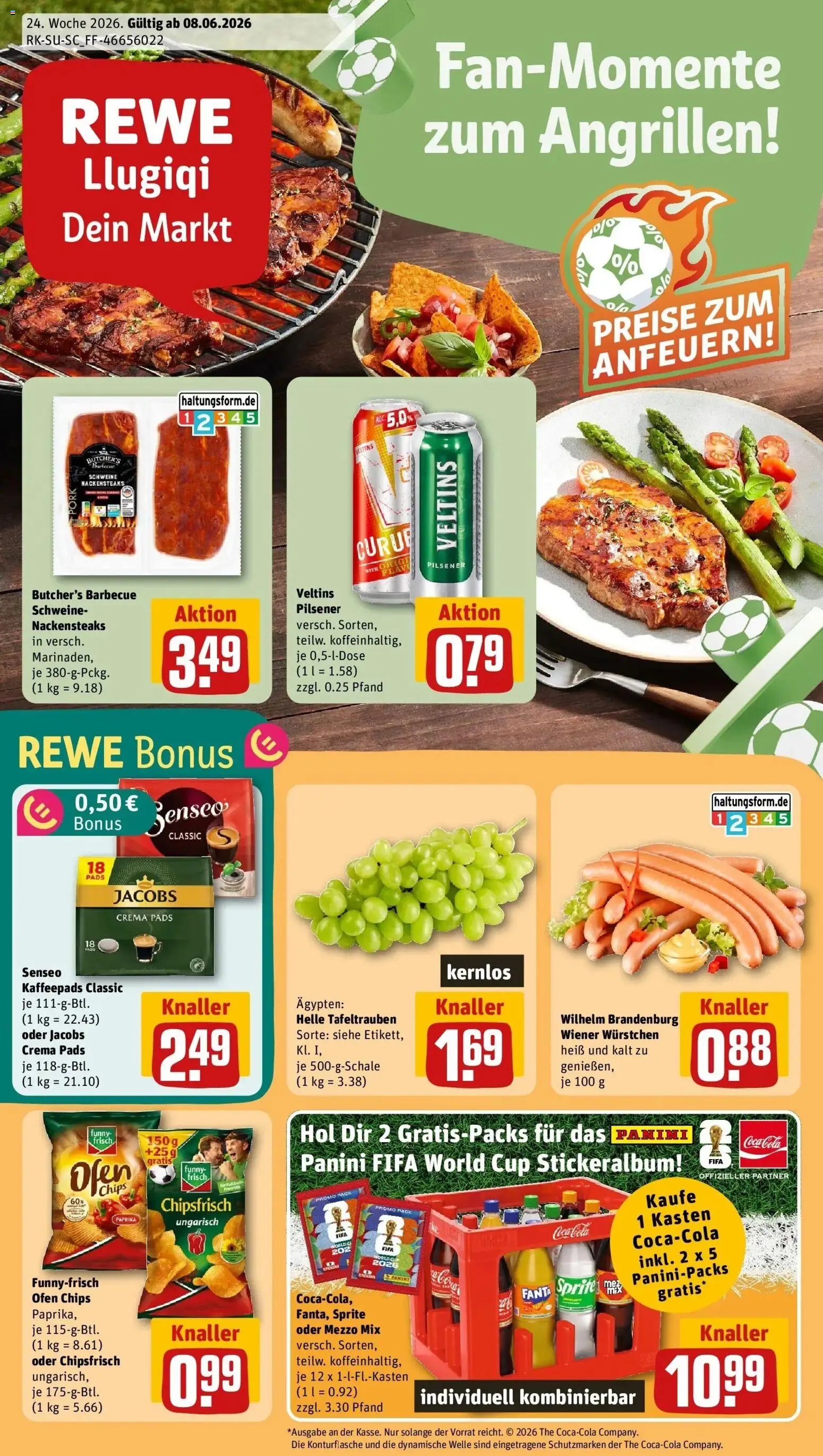 Vorschau von dem Prospekt des Geschäftes Rewe, gültig ab dem 08.06.2026