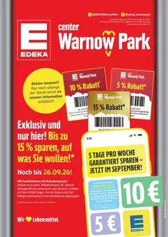 Vorschau von dem Prospekt des Geschäftes Marktkauf, gültig ab dem 21.09.2026